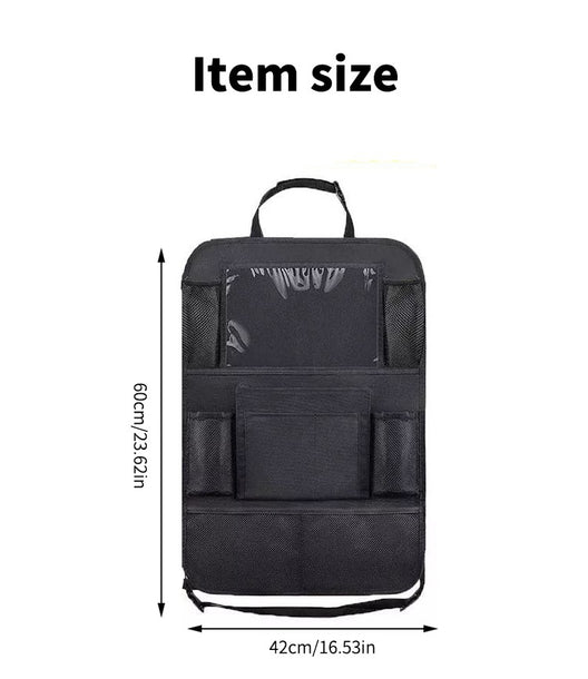 Car Backseat Organizer 60x42cm 600D Polyester Waterproof Universal Size