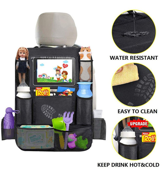 Car Backseat Organizer 60x42cm 600D Polyester Waterproof Universal Size