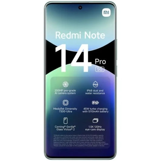 Xiaomi Redmi Note 14 Pro 5G Global Version 8+256GB Coral Green
