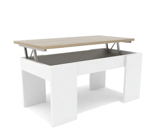 Mesa de centro elevable 50×90×45cm disponible en 4 colores