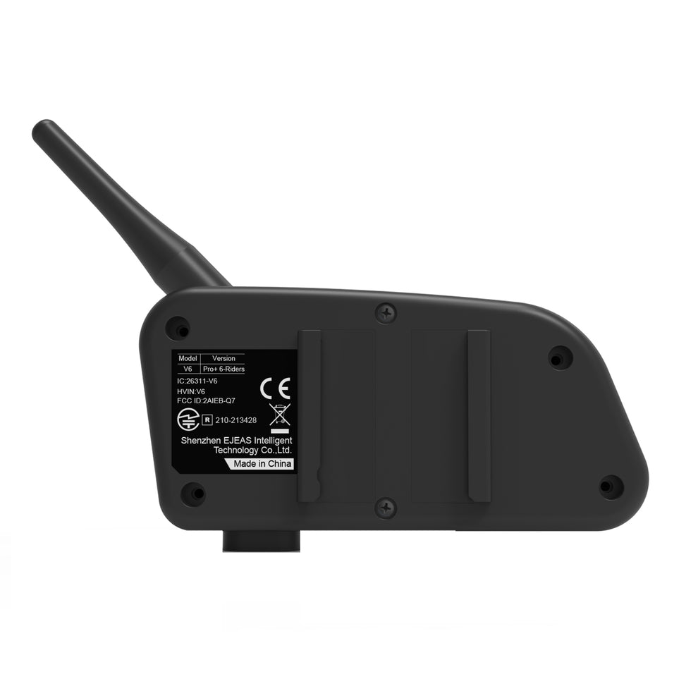 Intercomunicador EJEAS V6 PRO+ para casco de motocicleta bluetooth 5.1 Walkie Talkie 6 conductores Distancia 800 metros Impermeable IP67