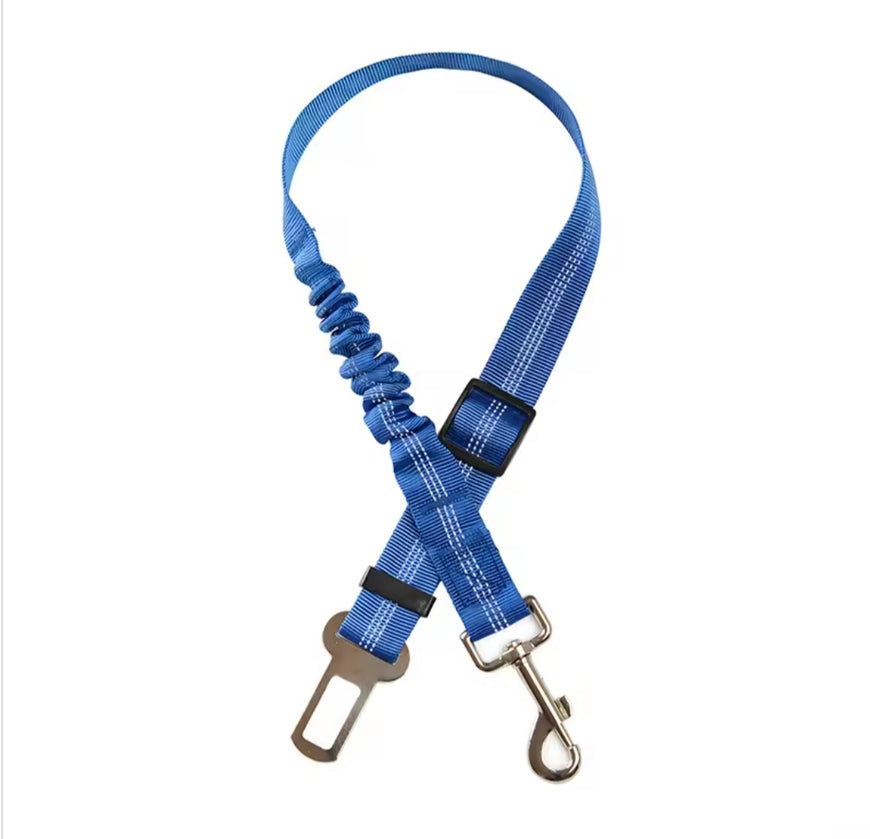 Elastic seat belt for cats and dogs