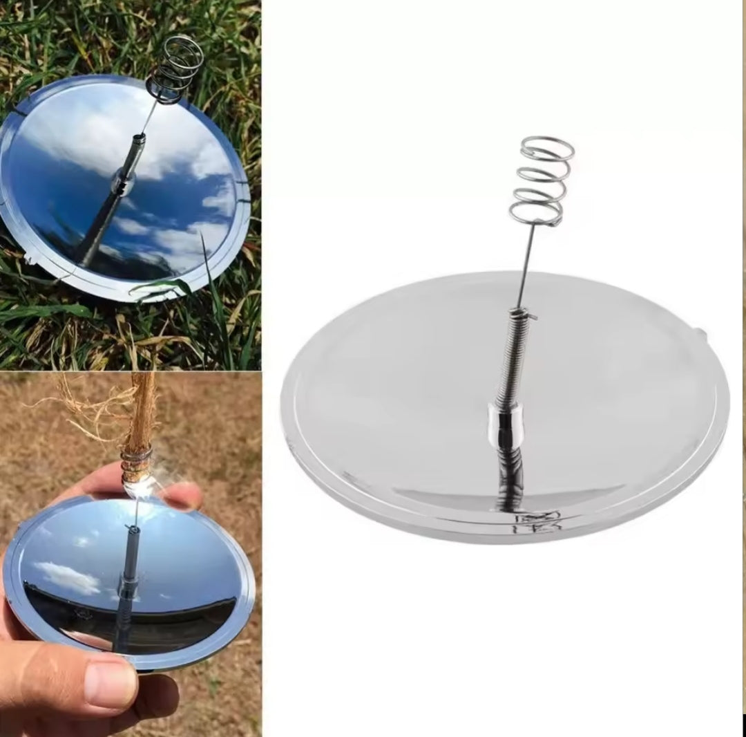 Solar Lighter for Outdoors Waterproof Windproof Emergency Camping Hiking Survival Tool