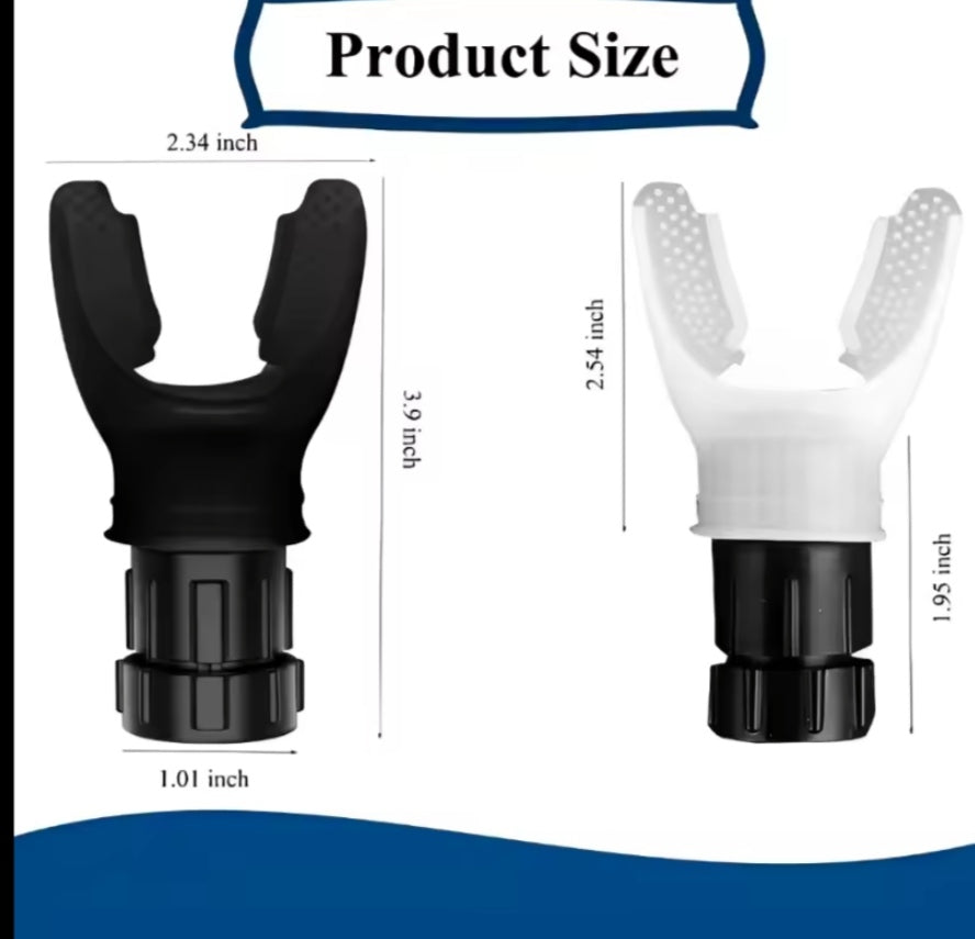 Black portable breathing exercise device