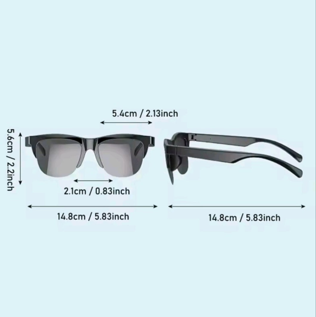 Smart Sunglasses with Touch Control and UV Protection Bluetooth 5.3 HD Surround Sound Waterproof XP4
