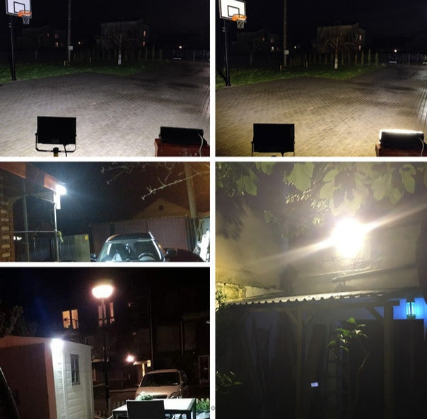 Led Outdoor Reflector Spotlight 150W Waterproof IP65 AC 220V Cold Light Offer Pack of 2 Units, 220V