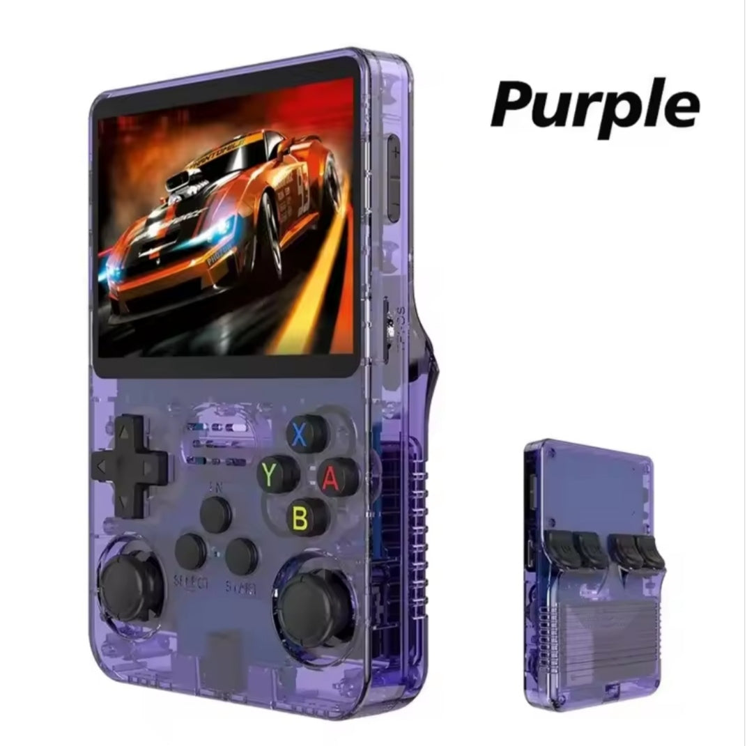 R36S Retro Game Console Open Source Linux System 3.5 Inch HD Screen 128GB Memory with 10,000+ Pre-Installed Games