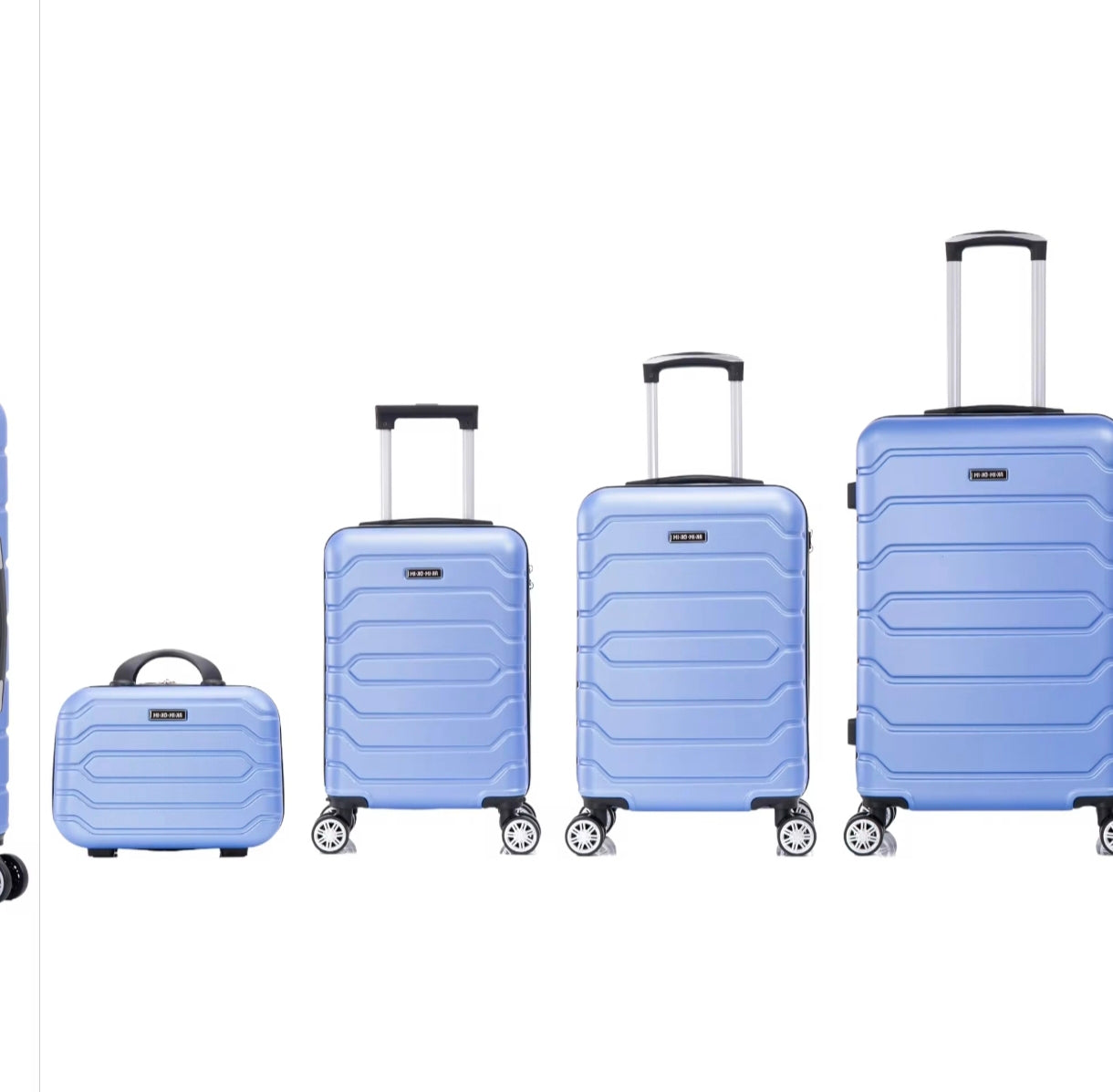 Conjunto de cuadro maletas de viaje con ruedas giratorias 360° carcasa abs de gran resistencia cierre numérico integrado y asa telescópica disponible en varios colores