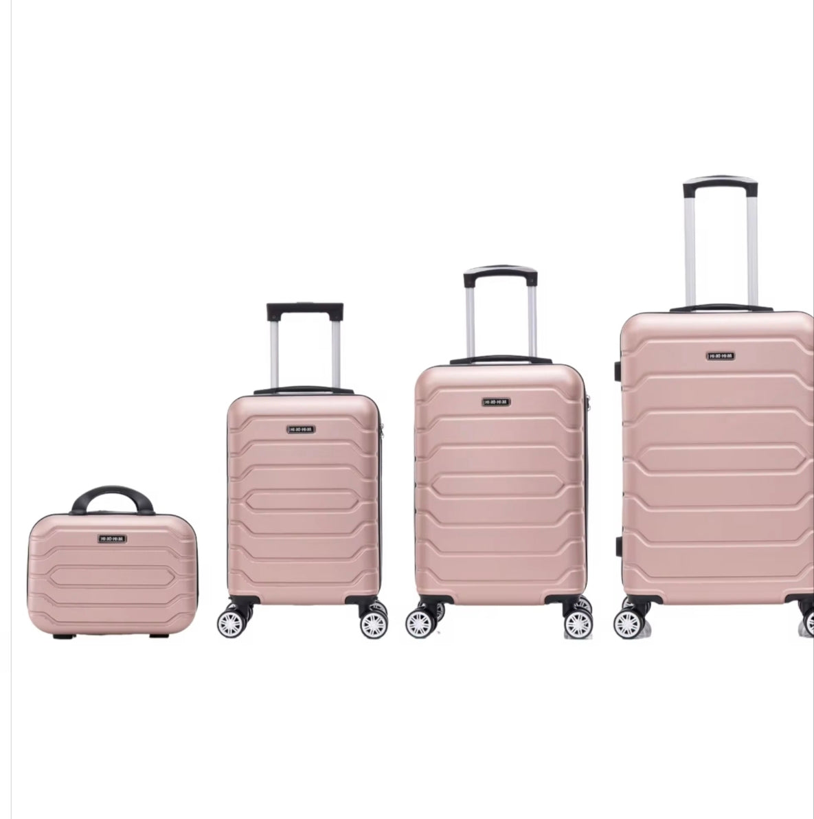 Conjunto de cuadro maletas de viaje con ruedas giratorias 360° carcasa abs de gran resistencia cierre numérico integrado y asa telescópica disponible en varios colores