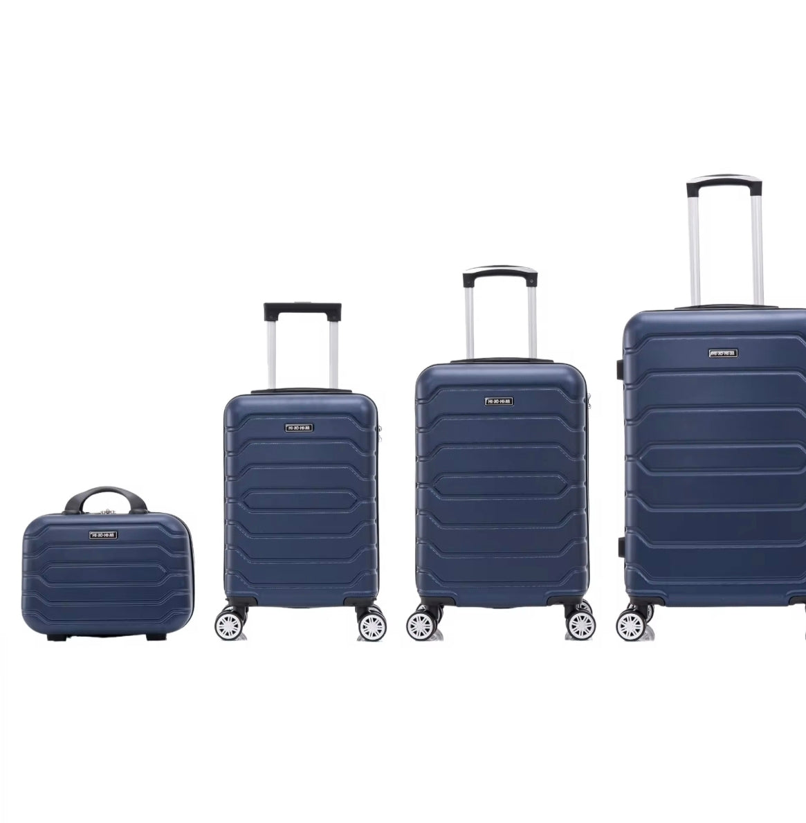 Conjunto de cuadro maletas de viaje con ruedas giratorias 360° carcasa abs de gran resistencia cierre numérico integrado y asa telescópica disponible en varios colores