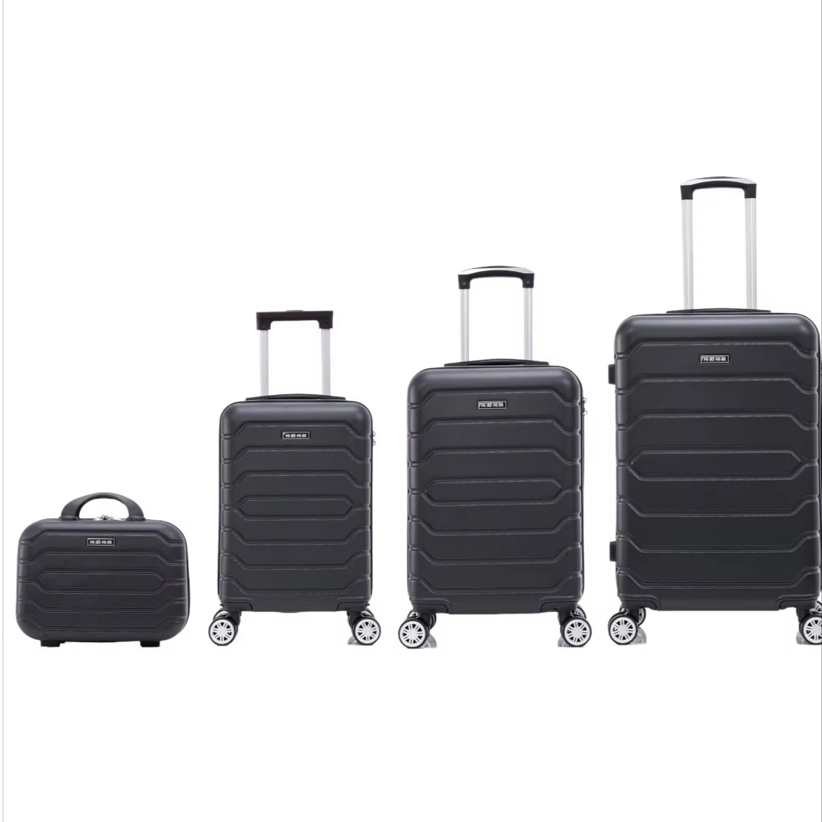 Conjunto de cuadro maletas de viaje con ruedas giratorias 360° carcasa abs de gran resistencia cierre numérico integrado y asa telescópica disponible en varios colores