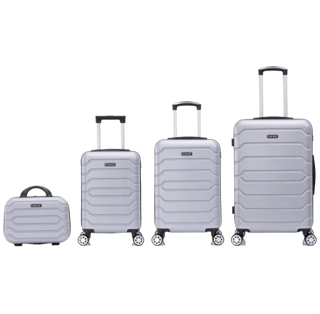 Conjunto de cuadro maletas de viaje con ruedas giratorias 360° carcasa abs de gran resistencia cierre numérico integrado y asa telescópica disponible en varios colores