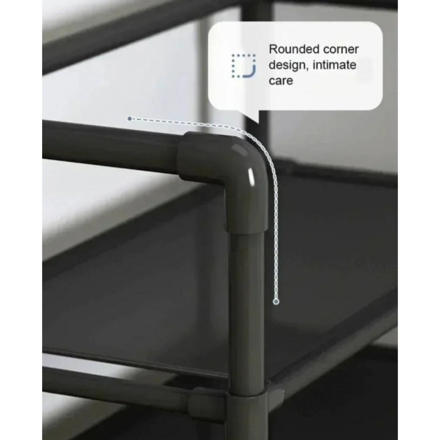 Multifunctional 5-tier coat and shoe rack, 169 x 60 x 25 cm, black