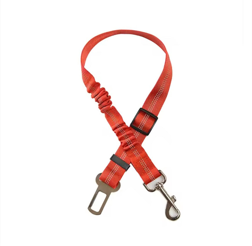 Elastic seat belt for cats and dogs