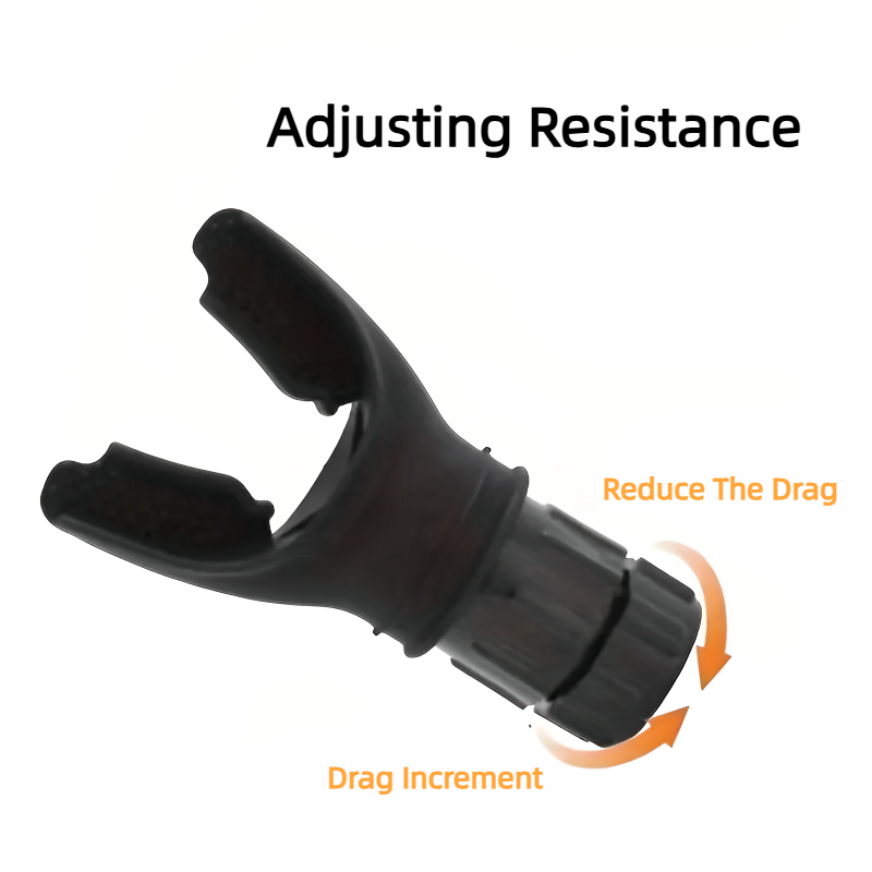 Black portable breathing exercise device