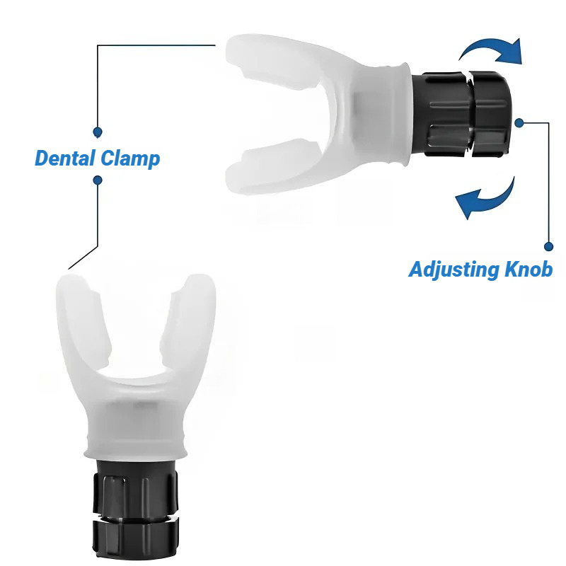 Black portable breathing exercise device