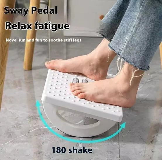 Trendings portable footrest for desk with sway pedal design to relax fatigue and soothe stiff legs