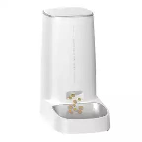 Comedero inteligente con wifi  para mascotas autonomía de hasta 3 semanas capacidad 4 litros color blanco