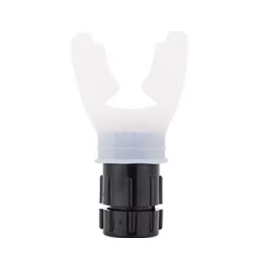Black portable breathing exercise device