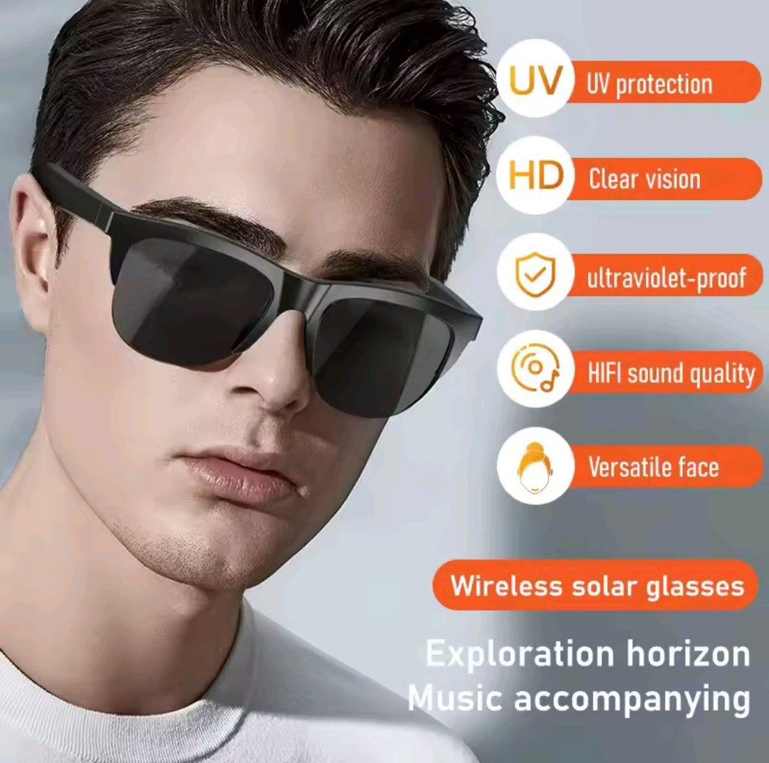 Smart Sunglasses with Touch Control and UV Protection Bluetooth 5.3 HD Surround Sound Waterproof XP4