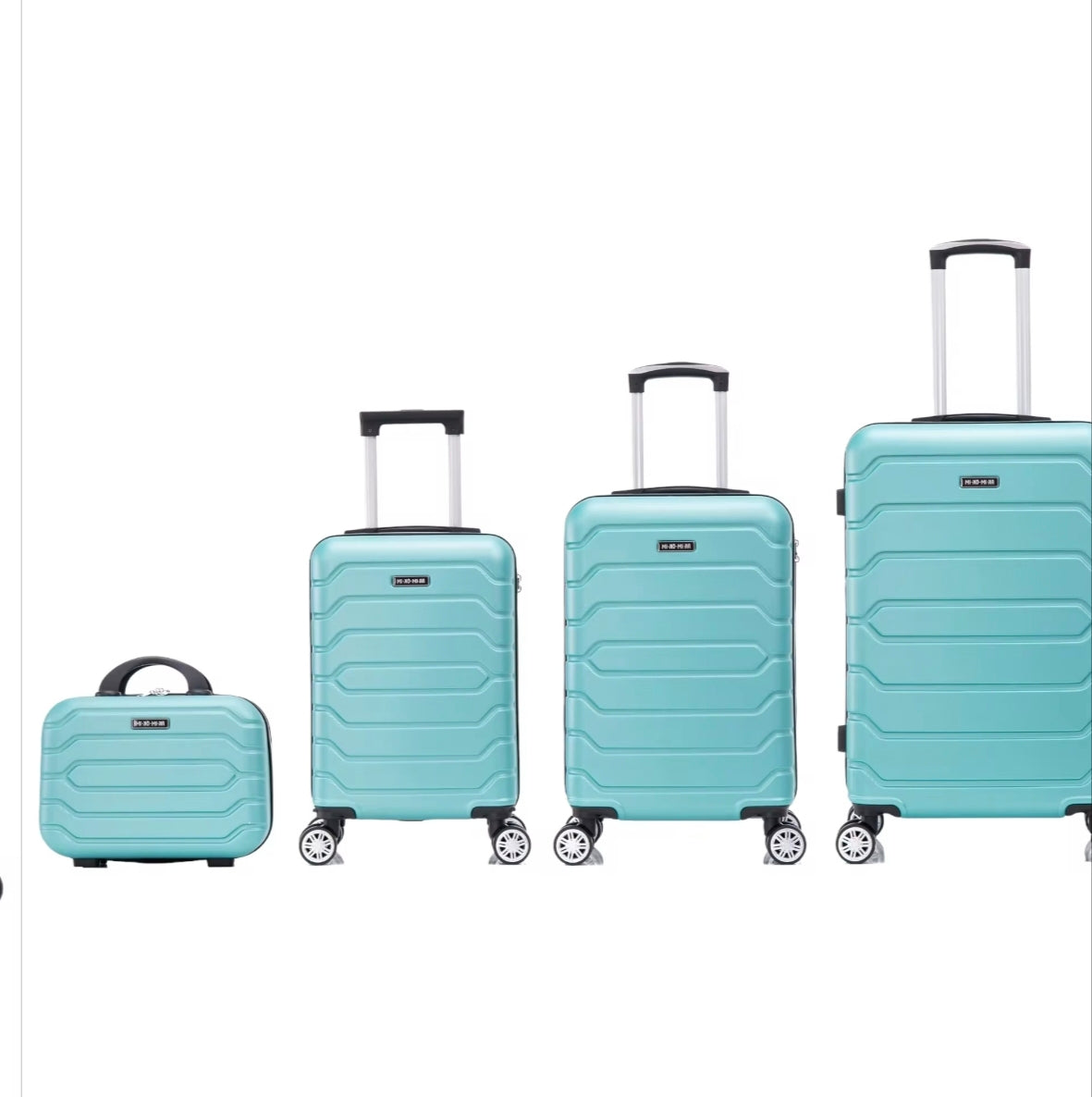 Conjunto de cuadro maletas de viaje  con ruedas giratorias 360° carcasa abs de gran resistencia cierre numérico integrado y asa telescópica disponible en varios colores